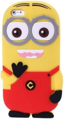 3D Despicable Me II Minions Style Silicone Case for iPhone 6 (Red)