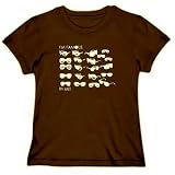 IM FAMOUS IN Haiti - Sunglasses Countries Womens T-Shirt (Brown, Sizes X-Small - XXX-Large)
