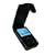 iGadgitz Black Leather Case Cover for SanDisk Sansa Fuze 2GB, 4GB & 6GB