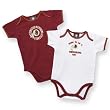 NFL Redskins Infant Two Pack Solid Bodysuits, 6-9 Months