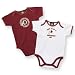 NFL Redskins Infant Two Pack Solid Bodysuits, 6-9 Months