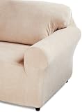 TexStyle Slipcover Plush 1-Piece Sofa, Cream