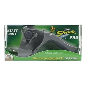 Duck 00-07868 Tape Shark Pro Tape Dispenser with Comfortech Soft Rubber Handle, Gray