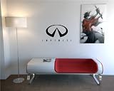 Wall Vinyl Sticker Decal Car Logo Dealership Garage Infiniti G35 G37 Sport T74