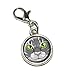 Graphics and More Grey Gray Tabby Cat Face Pet Kitty Antiqued Bracelet Pendant Zipper Pull Charm with Lobster Clasp