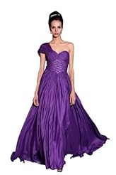 A-line Sleeveless Crepe Empire   Waistline Sweetheart Pleated Beaded Prom Dress/Party Dress 