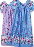 Rose Border-Print Dress - Sizes: XL, 2X, 3X