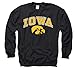 Iowa Hawkeyes Arch with Logo Crewneck Sweatshirt