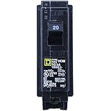 Square D HOM120 Homeline 20 Amp SinglePole Circuit Breaker