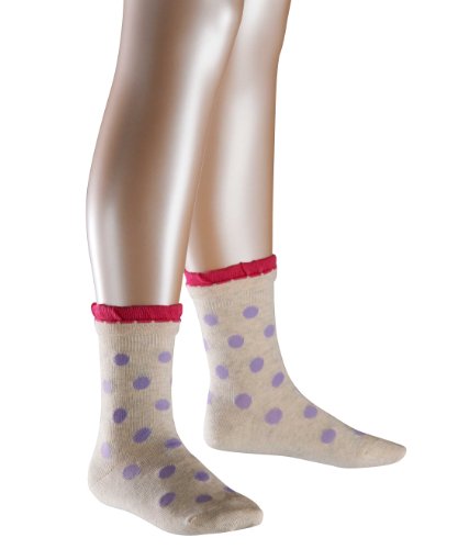 FALKE Unisex - Kinder Socke  10248 Dots SO, Gr. 35-38, Beige (nature mel 4030) Preisvergleich