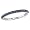 10k White Gold Sapphire w/ Black Rhodium Band, Size 5