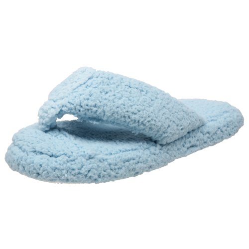MUK LUKS Women's Escentials Micro Sherpa Thong Slipper