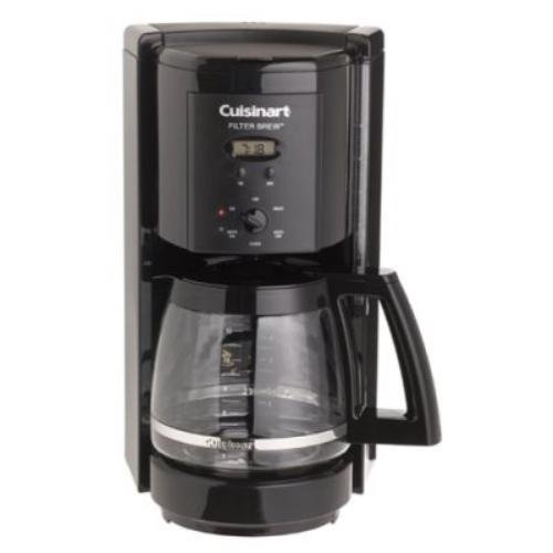 Cuisinart DCC1000 programmable 12-cup coffeemaker, black.