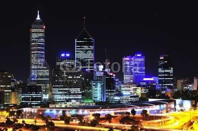 Wallmonkeys Peel and Stick Wall Decals - Australian City of Perth - Removable Graphic