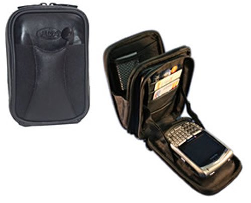Premium Leather Blackberry Carry Case and Organizer for 8700 8800 8830 and 7100i /t/g