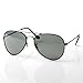 80's - polarized classic metal aviator sunglasses 58mm - Black