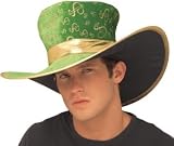 Accessories Costume Hat Funny Big Bendable Brim Sugar Daddy Pimp Green Gold Dollar Signs... by Rubies