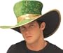 Funny Big Brim Sugar Daddy Pimp Fancy Green Costume Hat Adult Mens Standard
