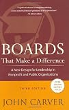 Boards That Make a Difference: A New Design for Leadership in Nonprofit and Public Organizations (J-B Carver Board Governance Series)