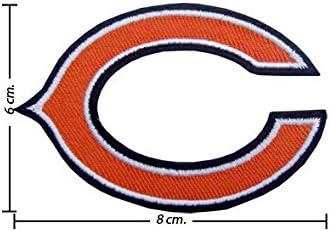 Chicago Bears Logo Jerseys Embroidered Iron/sew on Patch Cloth Applique Set of 2 (Chicago Bears Logo Jerseys)