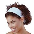 Betty Dain Terry Cloth Headband Velcro White