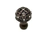 Carpe Diem Hardware 139-12C Juliane Grace Knob with Swarovski Crystals, 1-1/4-Inch, Bronze by Carpe 