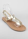 Metallic Keyhole Sandal