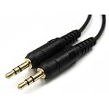 Audio Cable 3.5mm - Gold Plated - 5 Metre Length - 5m Male Jack to Jack Stereo Connectors - High Quality Lead
