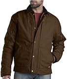 IMAGE OF Dickies Men's Sanded Duck Sherpa Lined Jacket, Timber, 2X Regular