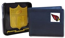 Kansas City Chiefs Executive Leather Bifold Wallet in a Tin - NFL Football Fan Shop Sports Team Merchandise