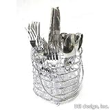 Pacific Clear, 20-pc, 18/0 Stainless Steel Flatware Set, Flatwareset With Caddy, PPD550