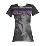 Marilyn Monroe Blond Movie Star Hollywood Juniors Fitted Charcoal T-shirt