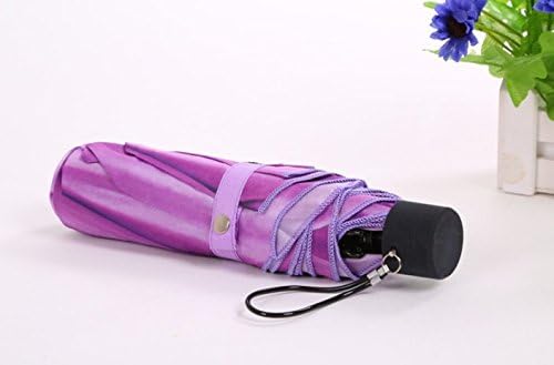 Come Home Love®Sunflowers Three Folding UmbrellaCreative Clear Umbrella Purple (With Epoxy Adhesive)