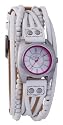 Kahuna Beaded Mutli-Thong White Ladies Watch AKLS-1013L