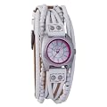 Kahuna Beaded Mutli-Thong White Ladies Watch AKLS-1013L