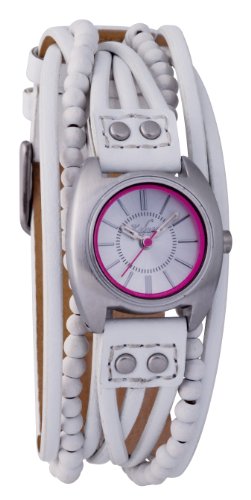 Kahuna Multi-Thong Beaded White Ladies Watch - AKLS-1013L