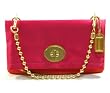Coach Amanda Satin Foldover Flap Clutch Bag