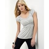 BCBGMAXAZRIA Ruffle-Trim Top at BCBG MAX AZRIA