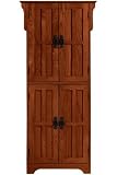 Craftsman Standard Four door Cabinet I With Wood Doors, WOOD 23.5"W, DARK OAK