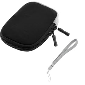 GTMax High Quality Camera Case + Grey Strap for Sony Cyber-Shot Digital Cameras