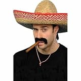 Extra Large Coloured Straw Sombrero