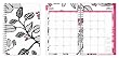 July 2012 - June 2013 Blue Sky Mulberry Clear Cover Weekly/monthly Planner 5 X 8