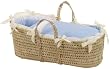 Picci Positano Carry Basket with Comforter and Pad in Blue and Cream