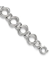 Leslies Sterling Silver Triple Link Bracelet