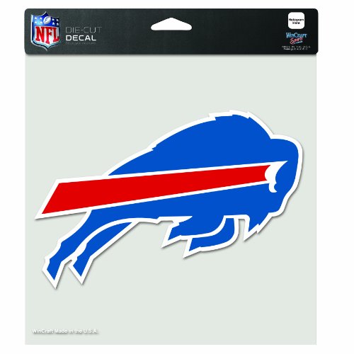 NFL Buffalo Bills 8-By-8 Inch Diecut Colored Decal Blue Buffalo Design