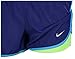 Nike Women's Dri-Fit 2-In-1 Running Shorts-Royal Blue/Volt-XS
