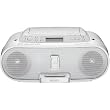 Sony Boombox with CD Player, AM/FM Radio, and iPod Dock (White)
