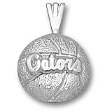 Univ Of Florida Gators Basketball Pendant (Silver)
