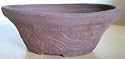 2 Oval Unglazed Ceramic Bonsai Pots 5 & 7"