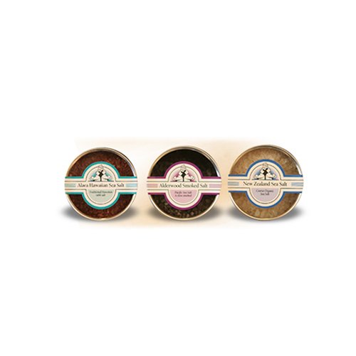 Two Snooty Chefs Sea Salts Sampler 3 Pack, 10.5-Ounce Container